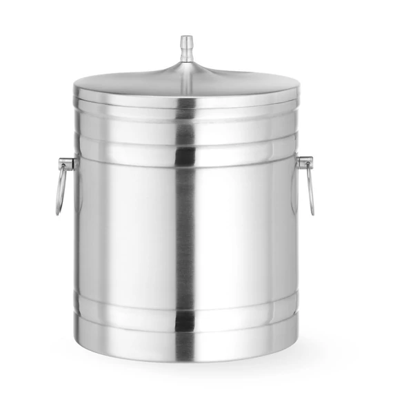 Jégvödör duplafalú, BarUp, 5L, Ezüst, ⌀200x(H)230mm