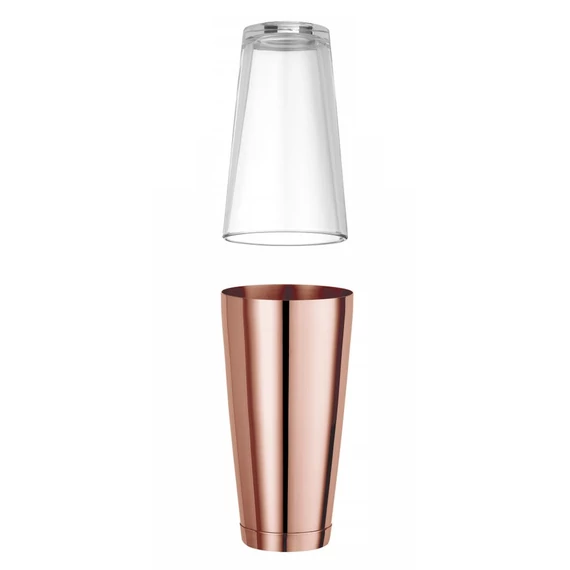 Boston shaker, BarUp, 0,8L, Rézvörös, ⌀90mm