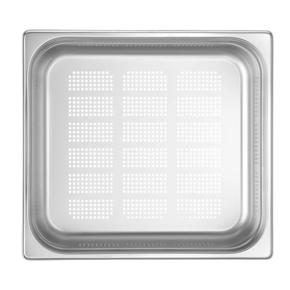 GN 2/3 perforált tartály, HENDI, Profi Termékcsalád, GN 2/3, 9L, (H)100mm