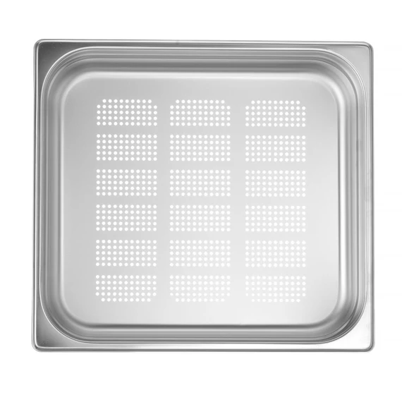 GN 2/3 perforált tartály, HENDI, Profi Termékcsalád, GN 2/3, 5,5L, (H)65mm