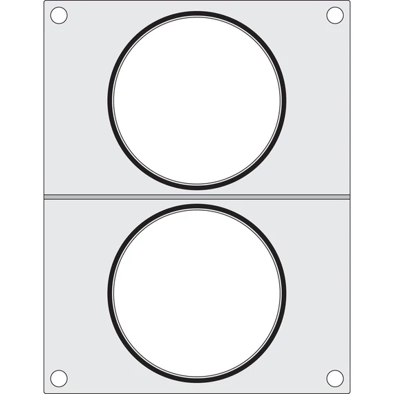 Tálcatömítő mátrix, HENDI, 2 db levestartály ø115 mm