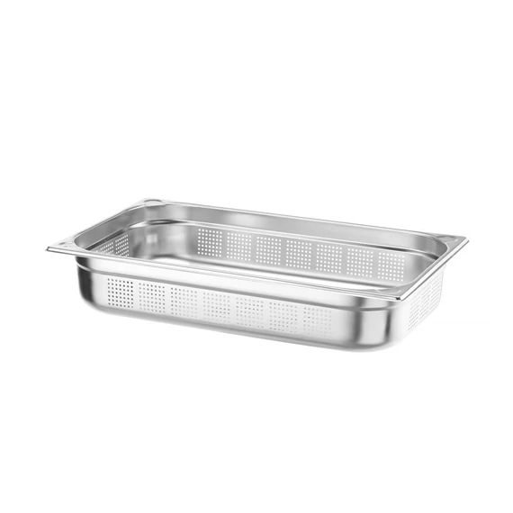 GN 1/1 perforált tartály, HENDI, Kitchen Termékcsalád, GN 1/1, 14L, (H)100mm