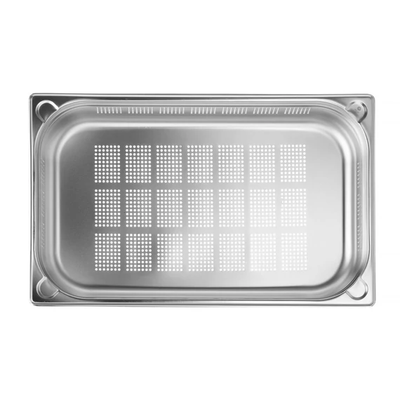 GN 1/1 perforált tartály, HENDI, Kitchen Termékcsalád, GN 1/1, 14L, (H)100mm