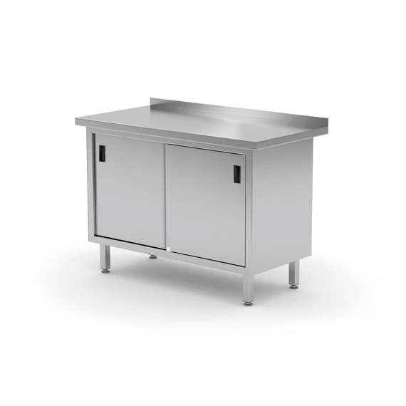 falhoz szerelhető szekrény tolóajtókkal – hegesztett, HENDI, Profi Line, 1000x600x(H)850mm