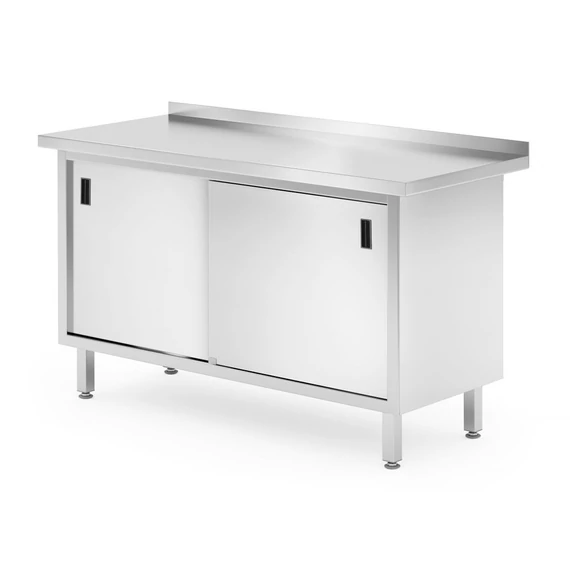 falhoz szerelhető szekrény tolóajtókkal – hegesztett, HENDI, Profi Line, 1400x600x(H)850mm