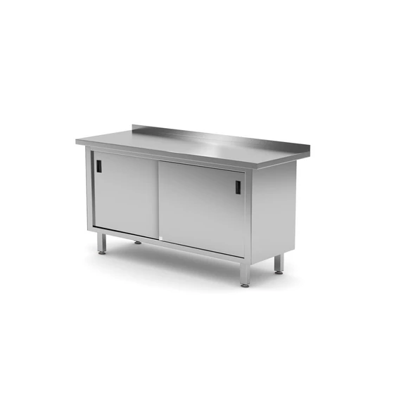 falhoz szerelhető szekrény tolóajtókkal – hegesztett, HENDI, Profi Line, 1600x600x(H)850mm