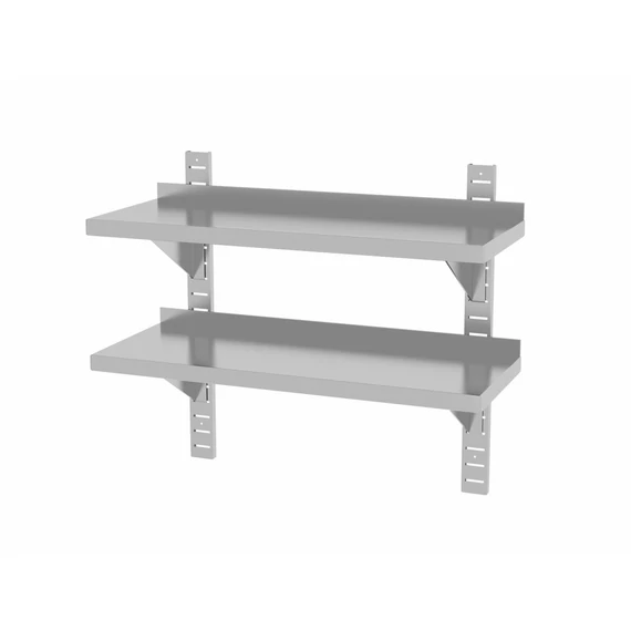 Állítható fali polc - 2 db - konzollal, HENDI, 800x300x(H)600mm