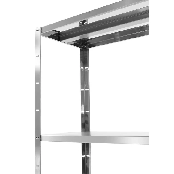 Tárolóállvány 4 teljes polccal – csavarozott, HENDI, Kitchen Line, 1000x400x(H)1800mm