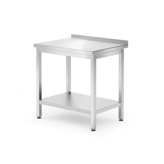 Fali munkaasztal polc Budget Line – csavarozott, mélység: 600 mm, HENDI, Kitchen Line, 800x600x(H)850mm