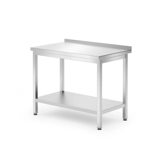 Fali munkaasztal polc Budget Line – csavarozott, mélység: 600 mm, HENDI, Kitchen Line, 1000x600x(H)850mm