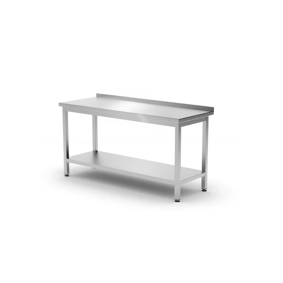 Fali munkaasztal polc Budget Line – csavarozott, mélység: 600 mm, HENDI, Kitchen Line, 1200x600x(H)850mm