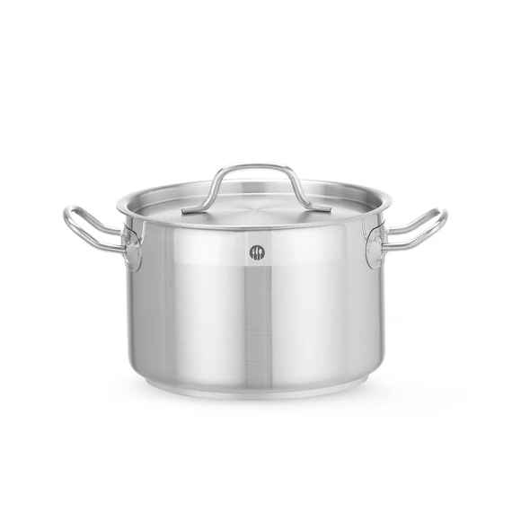 Közepes fazék- fedővel, HENDI, Profi Termékcsalád, 4L, ⌀200x(H)130mm