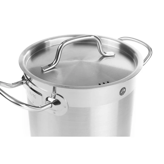 Magas fazék- fedővel, HENDI, Profi Line, 3L, ⌀160x(H)150mm