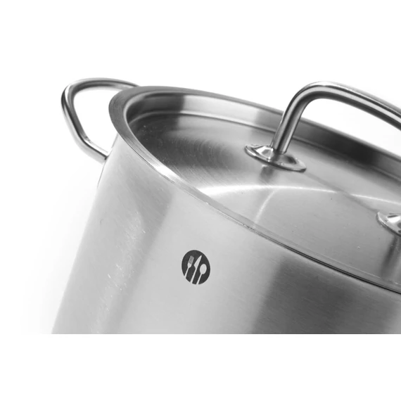 Magas fazék- fedővel, HENDI, Kitchen Termékcsalád, 2,8L, ⌀160x(H)140mm