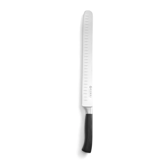 Sonka/lazackés, HENDI, Profi Termékcsalád, Granton bemetszések, Fekete, (L)430mm