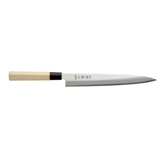 Japán kés Sashimi, HENDI, Világos fa, (L)375mm