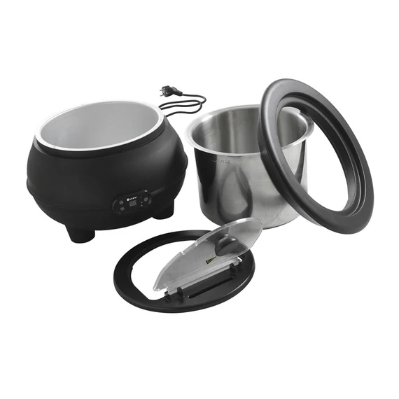 Leves melegentartó, HENDI, 8L, 230V/450W, ⌀370x(H)316mm