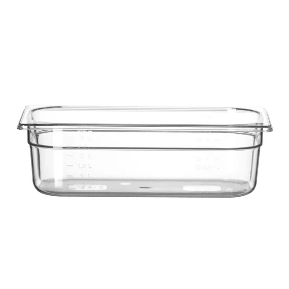 GN edény 1/3, HENDI, Profi Termékcsalád, GN 1/3, 4L, Átlátszó, 325x176x(H)100mm