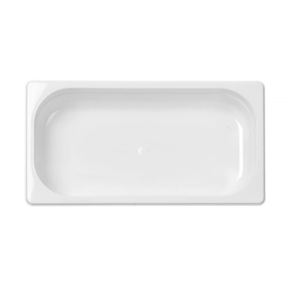 GN edény 1/3, HENDI, GN 1/3, 2,5L, Fehér, 325x176x(H)65mm