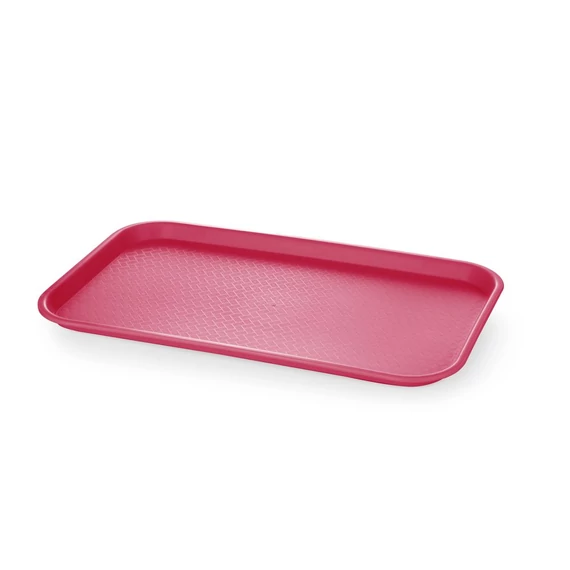 Polipropilén gyorséttermi tálca GN 1/1, AmerBox, GN 1/1, Piros, 530x325x(H)20mm
