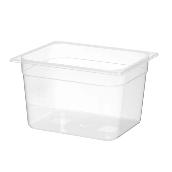 GN edény 1/2, HENDI, Profi Termékcsalád, GN 1/2, 12,5L, Átlátszó, 325x265x(H)200mm