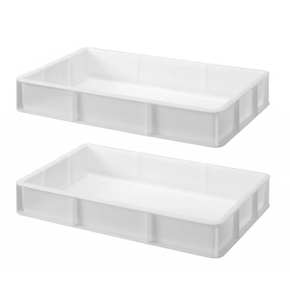 Pizzatészta doboz GN1/1, HENDI, GN 1/1, Fehér, 530x325x(H)90mm
