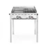 Green Fire grillsütő, 2 égővel, HENDI, Profi Termékcsalád, Zománcozott öntöttvas GN 1/1 sütőlap és sütőrács, 11,6kW, 740x615x(H)825mm