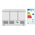 Háromajtós hűtött munkaasztal Kitchen Termékcsalád 380L, Arktic, 230V/220W, 1375x700x(H)890mm
