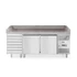 Kétajtós pizza munkaasztal 7 fiókkal 280L, Arktic, 250L, 230V/250W, 2020x802x(H)1000mm