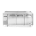 Háromajtós mélyhűtött munkaasztal Kitchen Termékcsalád 390L, Arktic, Kitchen Termékcsalád, 291L, 230V/550W, 1800x600x(H)886mm