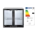 Kétajtós hátsó hűtő, Arktic, 158L, Fekete, 220-240V/160W, 900x530x(H)870mm