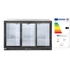 Hátsó hűtőrúd három tolóajtóval, Arktic, 254L, Fekete, 220-240V/160W, 1350x520x(H)865mm