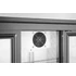 Hátsó hűtőrúd három tolóajtóval, Arktic, 254L, Fekete, 220-240V/160W, 1350x520x(H)865mm