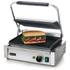 Kontakt grill „Pannini”, HENDI, Bordázott tetejű és aljú, 230V/2200W, 430x375x(H)216mm