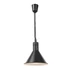 Állítható magasságú melegentartó lámpa, kúpos kivitelű., HENDI, Fekete, 230V/250W, ⌀275x(H)250mm