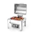 Chafing edény GN 1/2 tükör fényezéssel, HENDI, Profi Termékcsalád, 4L, 365x345x(H)345mm