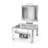 Chafing edény GN 2/3 szatén fényezéssel, HENDI, Profi Termékcsalád, 6L, 395x430x(H)290mm
