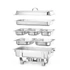 Chafing edénykészlet, HENDI, Kitchen Line, 585x385x(H)315mm