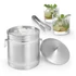 Jégvödör duplafalú, BarUp, 5L, Ezüst, ⌀200x(H)230mm