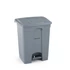 Pedálos hulladékgyűjtő tartály, AmerBox, 68L, Világos szürke, 490x410x(H)660mm