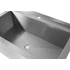 Egy mosogatós asztal – hegesztett, mélység: 700 mm, medence: 300 mm., HENDI, Profi Line, 1000x700x(H)850mm