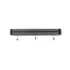 Késtartó mágnes akasztókkal, HENDI, 3 kampó, Fekete, (L)340mm