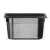 GN edény 1/4, HENDI, Profi Termékcsalád, GN 1/4, 4L, Fekete, 265x162x(H)150mm