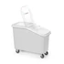 Alapanyag tároló kocsi, AmerBox, 62L, 345x720x(H)570mm